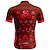abordables Maillots pour hommes-Homme Maillot de cyclisme Graphique Manche Courte Cyclisme T-shirt Maillot avec 3 poches arrière VTT Vélo tout terrain Séchage Rapide Design Anatomique Évacuation de l'Humidité Respirant Des sports