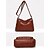 voordelige Crossbody-tassen-Dames Crossbody zak Schoudertassen PU-nahka Kantoor Casual / Dagelijks Moederdag Rits Grote capaciteit Lichtgewicht Effen Kleur Donker Grijs Wijn Amandel