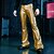 abordables Fondos-Retro Antiguo Años 70 Años 80 Los pantalones de campana Pantalones acampanados Disco Patente de látex brillante Metálico A cuadros Disfraz Hombre Víspera de Todos los Santos Carnaval Desfile del