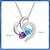 preiswerte Event &amp; Party Supplies-Personalisierte Geburtsstein-Herzkette als Geschenk für sie, bedeutungsvoller Schmuck für Mama, Frau, Freundin, Muttertag, Weihnachten, Geburtstag, Jahrestag