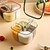 abordables Rangements pour la cuisine-Ensemble de 2 pots à condiments à compartiments, boîte à assaisonnement transparente avec couvercles et cuillères, solution de rangement pratique et soignée pour votre cuisine
