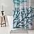 baratos Cortinas de Banho-Cortina de banho com ganchos 180cm*180cm(70"*70") Poliéster Lavável Impermeável Padrão de Algas Marinhas do Oceano para Decoração de Banheiro