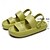 cheap Home Slippers-Women&#039;s Slides Sandals Mens Summer Platform House Non-slip Bedroom Open Toe Indoor and Outdoor Cloud Pillow Slippers
