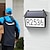 cheap Outdoor Wall Lights-1 Pc Outdoor Solar Adress Lights Doorplate Lamp Wall Lamp Suspended Entrance Garden Lighting Ip65 Waterproof
