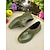 abordables Chaussures sans lacet et mocassins femme-Chaussures de jardin pratiques et à enfiler pour femmes, vertes – résistantes, légères, idéales pour le jardinage, les travaux en extérieur et les tenues décontractées