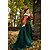 economico Vestito-Medievale Rinascimento Vestito Abiti da Ballo Abito Vichingo Cavaliere Celtico Costume Per donna Reale Halloween Carnevale Mascherata Performance LARP Fiera Rinascimentale Adulti Vestito