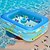 abordables Jouets de Plage et de Plein Air-Piscine gonflable à anneau supérieur, pataugeoire familiale en PVC avec plusieurs composants - piscine de natation et de jeu domestique sans électricité avec conception de piscine à balles marines