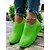 billige Sneakers til kvinner-hvite strikkede slip-on joggesko for kvinner – moderne og komfortabel stil for aktive kvinner i utendørs turer, treningsøkter og uformelle byutforskninger