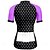 abordables Maillots pour femmes-Femmes Maillot de cyclisme À pois Manche Courte Cyclisme T-shirt Maillot avec 3 poches arrière VTT Vélo tout terrain Séchage Rapide Design Anatomique Évacuation de l&#039;Humidité Respirant Des sports