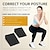 billige Husholdningsartikler-1 par eva foam yoga wedge sort universal squat wedge skråblok til underbensstyrke forbedre læggestrækøvelser