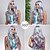 voordelige Synthetische trendy pruiken-Synthetische pruiken Golvend Springerige krullen Middelste stuk Diepe scheiding Machinegemaakt Pruik 66.0 cm A1 Synthetisch haar Dames Klassiek Comfortabel Kleurgradatie Gemengde Kleur
