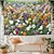 billige landskabstæppe-Landskab Lille Marguerite Tapestry Stor Tapestry Mural Dekor Fotograf Baggrund Blanket Gardin Hjem Soveværelse Stue Dekoration