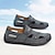 economico sandali da esterno-sandali casual bianchi da uomo slip-on – scarpe estive traspiranti da esterno per spiaggia, vacanze e uso quotidiano