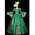 abordables Robes-ancien Rococo Renaissance Maxi Robe Normal Juliette Princesse Mariée Plissé Volanté Princesse Col rond Déguisement Femmes Halloween Carnaval Mascarade Soirée Halloween Performance Adultes