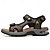abordables sandalias de exterior-Sandalias deportivas para hombre con correas de velcro ajustables y plantilla acolchada: calzado duradero para actividades al aire libre y senderismo.