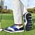 preiswerte Herren Golfschuhe-Rote und marineblaue Golfschuhe für Herren – leistungsstarke Schnürsneaker mit Lederdetails für Golf, Sport und Freizeit