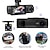 abordables DVR pour voiture-Caméra de tableau de bord de voiture Wi-Fi Full HD 1080p, enregistrement à 3 canaux, vision nocturne avant gauche droite arrière, enregistrement en boucle, moniteur de stationnement 24h/24