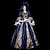 abordables Robes-ancien Rococo Renaissance Maxi Robe Normal Juliette Princesse Mariée Plissé Volanté Princesse Col rond Déguisement Femmes Halloween Carnaval Mascarade Soirée Halloween Performance Adultes
