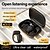 abordables Casques téléphoniques et professionnels-Casque audio sans fil Bluetooth 5.3 à conduction osseuse, avec affichage numérique, boîtier de charge, étanche, son stéréo immersif, casque de sport avec micro pour la course à pied, la marche et l&#039;entraînement