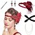 baratos Acessórios e mais-Anos 20 O Grande Gatsby Faixa De Cabelo Estilo Melindrosa O Grande Gatsby Pena Retro Purpurina Brilhante Cristal / Strass Fantasia Mulheres Carnaval Dia dos namorados Baile de Máscaras Traje de festa
