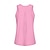 voordelige Dameshirt-Dames Effen Training tanktop Sportshirt Sport tanktop Tanktop Mouwloos Sneldrogend Ademend Tennis Golf Augurkbal Strakke ronde hals Open rug Donker roze Zwart Wit Tenniskleding