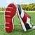 preiswerte Herren Golfschuhe-Rote und marineblaue Golfschuhe für Herren – leistungsstarke Schnürsneaker mit Lederdetails für Golf, Sport und Freizeit