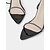 abordables Bal de promo-Sandales à talons aiguilles noires à lacets et strass pour femmes – Chaussures de bal sexy pour les boîtes de nuit, les événements formels et les soirées en amoureux