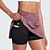billige Kvinders nederdele og shorts-Dame Batikfarvet Afslappet nederdel Tennisnederdele med shorts Flettet Hurtigtørrende Tennis Golf Badminton Mangel Sort Lys pink Blå Spandex Tennis tøj