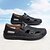 economico sandali da esterno-sandali casual bianchi da uomo slip-on – scarpe estive traspiranti da esterno per spiaggia, vacanze e uso quotidiano