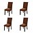 cheap Dining Chair Cover-1/4/6Pcs Dining Chair Cover Slipcovers Simple Geometric Lines Jacquard Slipcovers