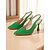 halpa Stiletto-korkokengät-naisten kiiltonahkaiset slingback-korkokengät – teräväkärkiset krokotikuidut gradienttiväriset korkkarit liiketapaamisiin