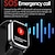 voordelige Smartwatches-tk66 Slimme horloge 2.06 inch(es) Smart horloge Bluetooth ECG + PPG Temperatuurbewaking Stappenteller Compatibel met: Android iOS Dames Heren Stappenteller IP 67 49 mm horlogekast