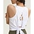 voordelige Dameshirt-Dames Effen Training tanktop Sportshirt Sport tanktop Tanktop Mouwloos Sneldrogend Ademend Tennis Golf Augurkbal Strakke ronde hals Open rug Donker roze Zwart Wit Tenniskleding