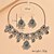 abordables Parures de Bijoux-un parure de bijoux de mariée 1 ensemble Strass Alliage Boucles d&#039;oreilles Collier Femmes Élégant Punk Luxe Parure de Bijoux Pour Mariage Soirée Occasion Spéciale