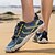 abordables Baskets-Homme Basket Chaussures pieds nus Chaussures Tendances Canyoning Occasionnel Cuir PU Maille Respirant Confortable Antidérapant À lacets Noir / Rouge Noir Bleu Roi Été Printemps