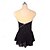 baratos Vestidos de Patinação Artística-Vestidos para Patinação Artística Mulheres Para Meninas Patinação no Gelo Vestidos Preto Patchwork Thumbhole Com Transparência Elastano Com Stretch Treino Ensaio / Prática Profissional Roupa para