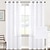 baratos Cortinas &amp; Cortinados-Cortinas de Linho Natural Painéis Mistos de Cortina para Sala de Estar Cortinas Transparentes 84 polegadas de Comprimento 2 Peças Conjunto Painéis com Ilhós