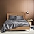 preiswerte Bettlakensets-Satin Imitation Seide Bettwäsche Vier-Teile Set Bettlaken Bettdeckung Kissenbezug Kombination Bettlaken Set