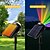 abordables Éclairages pour allées-1 projecteur solaire extérieur RVB pour pelouse, cour, jardin, route, mur, arbre, éclairage décoratif