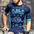 abordables Maillots pour hommes-Homme Maillot de cyclisme Graphique Manche Courte Cyclisme T-shirt Maillot avec 3 poches arrière VTT Vélo tout terrain Séchage Rapide Design Anatomique Évacuation de l'Humidité Respirant Des sports