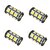 abordables Ampoules LED double broche-Ampoules LED G4 à deux broches, 3 W AC/DC 12 V, 18 SMD 5050, blanc chaud, pour lustre en cristal, 4 pièces
