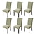 cheap Dining Chair Cover-1/4/6Pcs Dining Chair Cover Slipcovers Simple Geometric Lines Jacquard Slipcovers