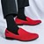 cheap Men&#039;s Slip-ons &amp; Loafers-Men&#039;s Bright Orange Breathable Mesh Loafers – Casual Prom Party Slip-On Shoes for Summer Events