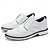 preiswerte Herren Golfschuhe-Weiße Brogue-Golfschuhe für Herren – strapazierfähige Schnür-Sneaker aus Kunstleder mit perforierten Details für Golf- und Sportbegeisterte