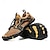 abordables Zapatillas Informales-Hombre Zapatillas de deporte Antideslizantes Barranquismo Casual Diario Cuero PU Malla Transpirable Cómodo Antideslizante Cordones Negro Marrón Verde Trébol Verano Primavera