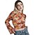 preiswerte Oberteile-Retro Vintage 1970er Disko Bauchfreies Top Hippie Druck Damen Königstag Maskerade Party / Abend Pride Parade Pride-Monat Erwachsene Oberteil