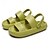 cheap Home Slippers-Women&#039;s Slides Sandals Mens Summer Platform House Non-slip Bedroom Open Toe Indoor and Outdoor Cloud Pillow Slippers