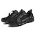 cheap Men&#039;s Sneakers-Men&#039;s Sneakers Upstream Shoes Canyoning PU Leather Mesh Breathable Comfortable Slip Resistant Lace-up Black Dark Purple Blue Summer Spring
