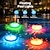 abordables Éclairage subaquatique-Lot de 2 lampes de piscine sous-marines en forme d&#039;OVNI alimentées par piles AAA, étanches IP67, 7 couleurs changeantes, éclairage d&#039;ambiance pour fête au bord de la piscine