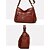 voordelige Crossbody-tassen-Dames Crossbody zak Schoudertassen PU-nahka Kantoor Casual / Dagelijks Moederdag Rits Grote capaciteit Lichtgewicht Effen Kleur Donker Grijs Wijn Amandel